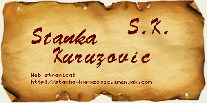 Stanka Kuruzović vizit kartica